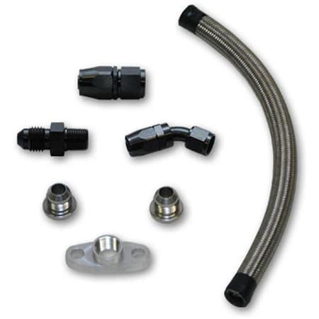Vibrant Performance 10282 Universal Oil Drain Kit T3-T4 Top Mount Turbo Setups 10282